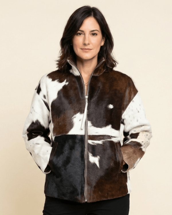 Andrea | Elegant Textured Jacket with Zip