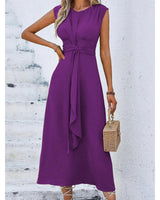 Eva - Elegant Sleeveless Dress with Adjustable Waist