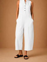 Julia | Sleeveless Linen Pinafore