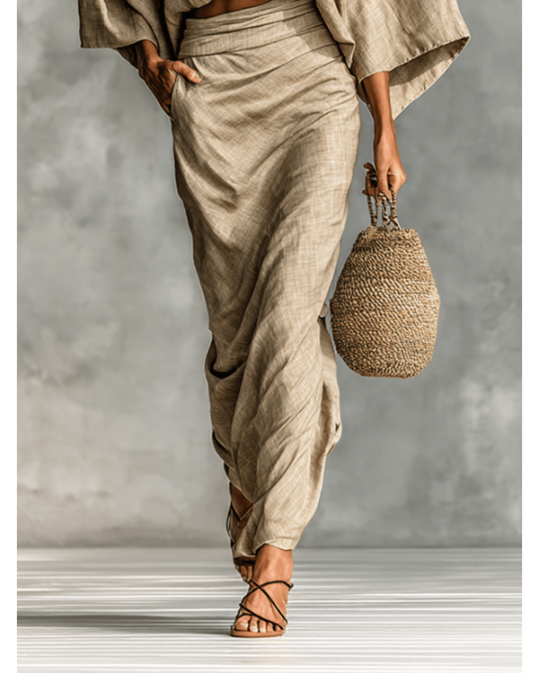Paula | Skirt and Long-Sleeve Top Set
