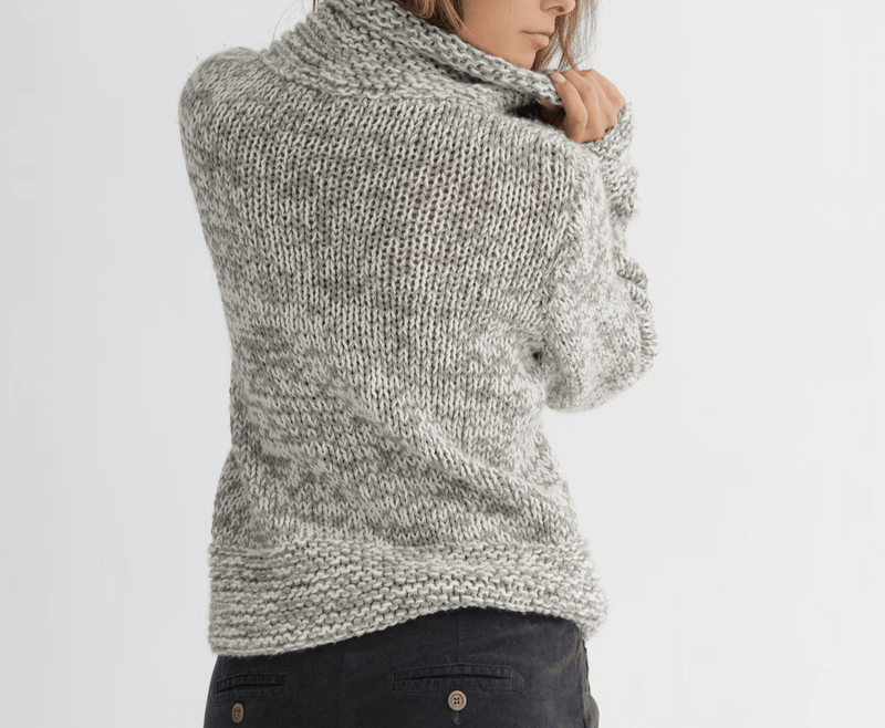 Modello a Maglia per Cardigan Chunky con Bottoni