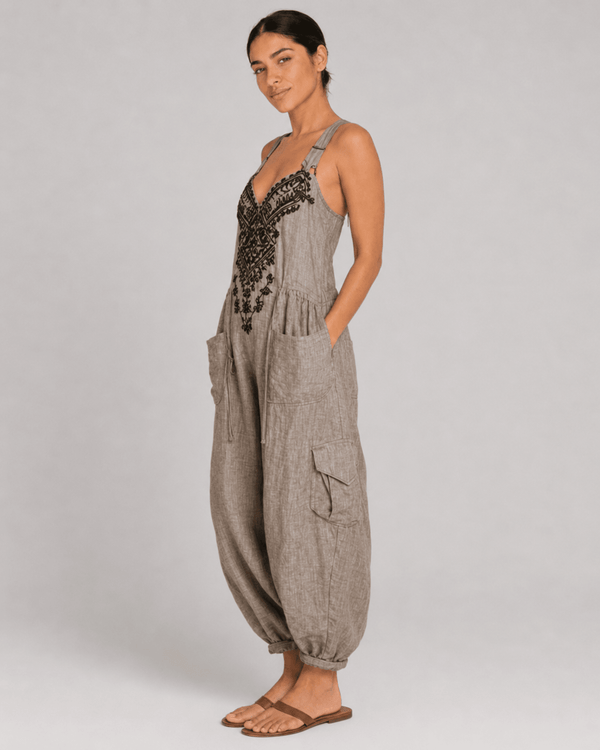 María Teresa | Embroidered Bohemian Jumpsuit