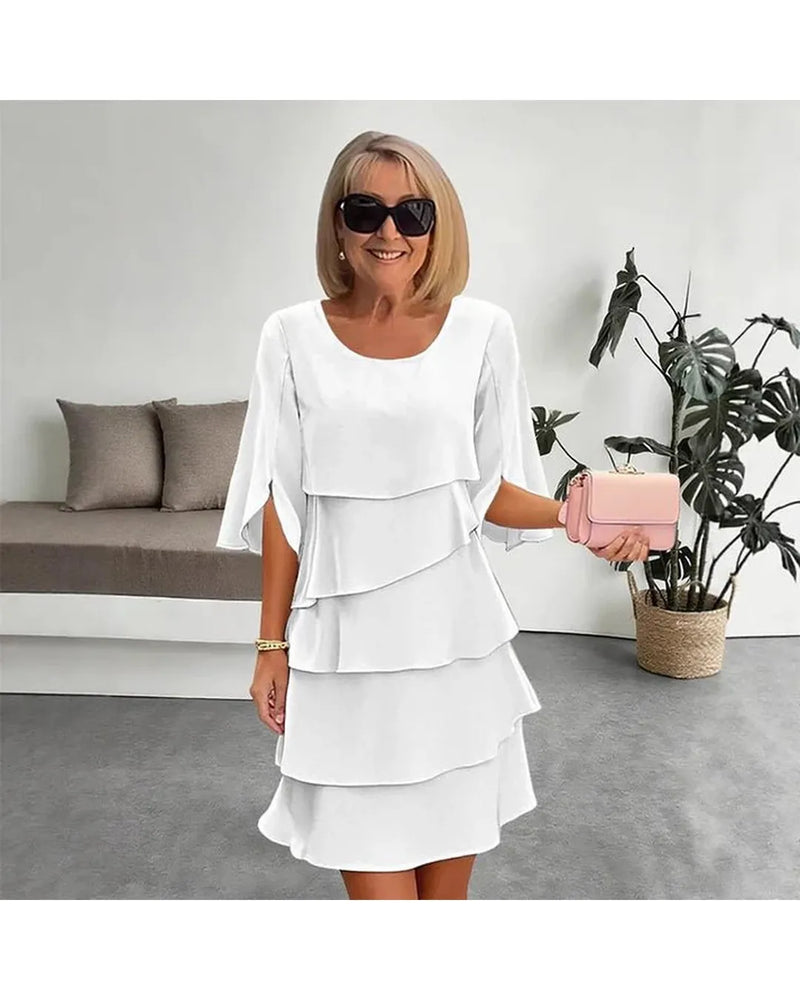 Brisa - Elegant Tiered Ruffle Dress
