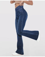 Irene | High-Waisted Crossover Jeans