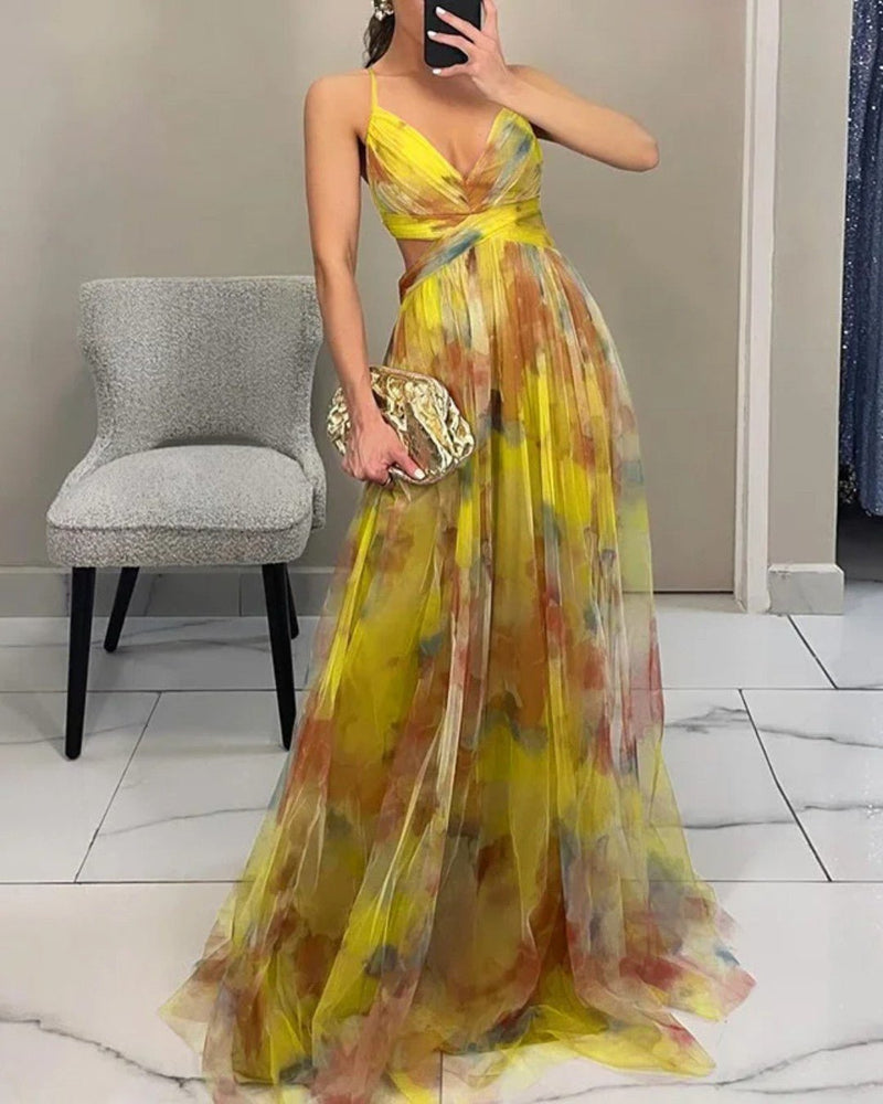 Giselle | Lovely Floral-Print Maxi Dress
