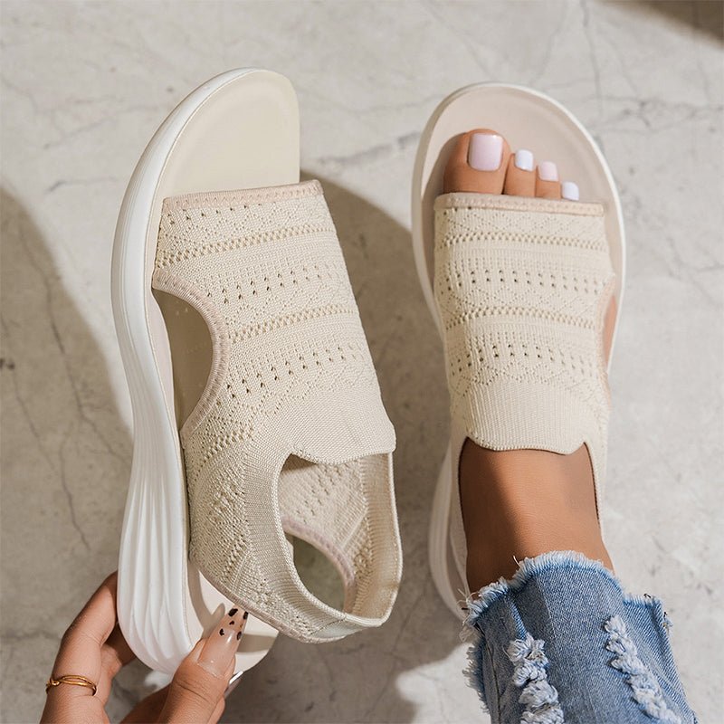 Zina | Women’s Breathable Knit Platform Sandals