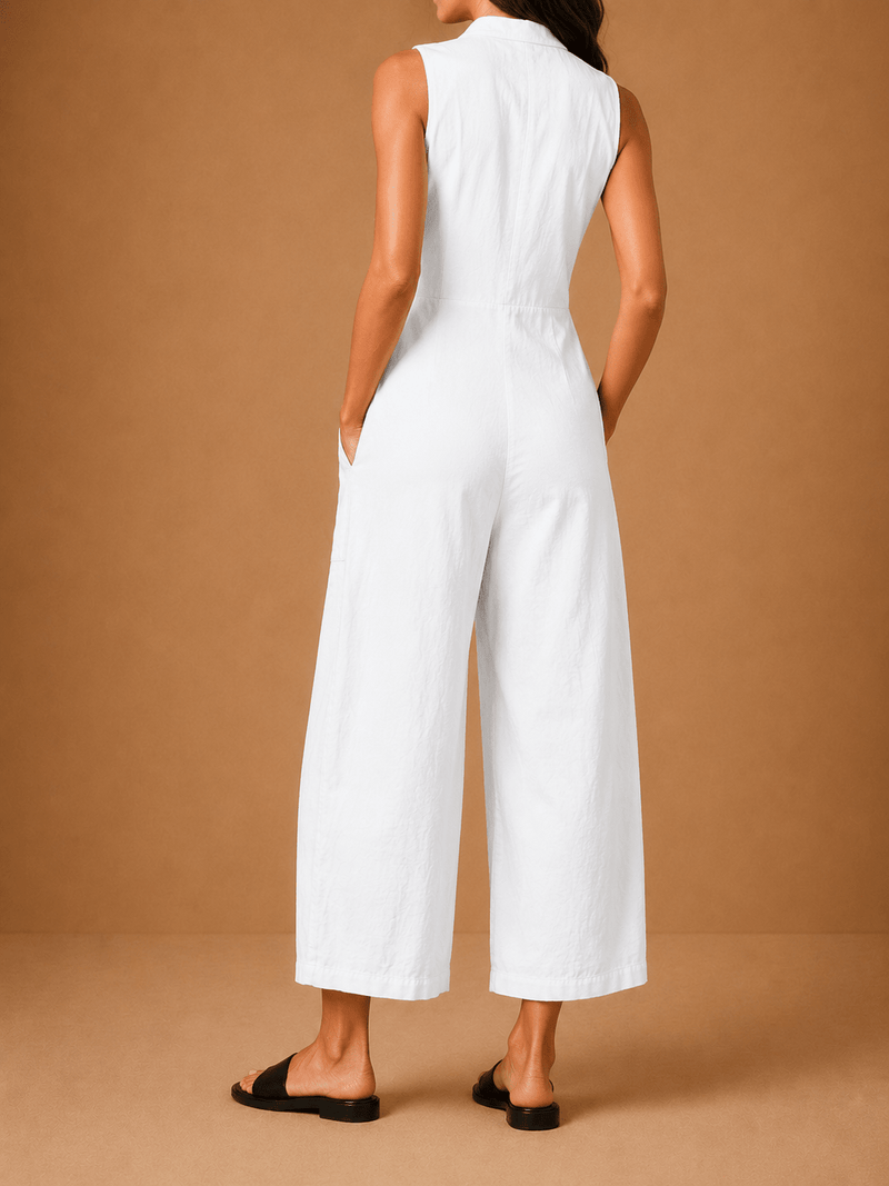Julia | Sleeveless Linen Pinafore
