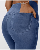 Irene | High-Waisted Crossover Jeans