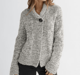 Modello a Maglia per Cardigan Chunky con Bottoni