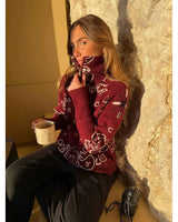 Aitana | High-Neck Knit Jumper with Zip