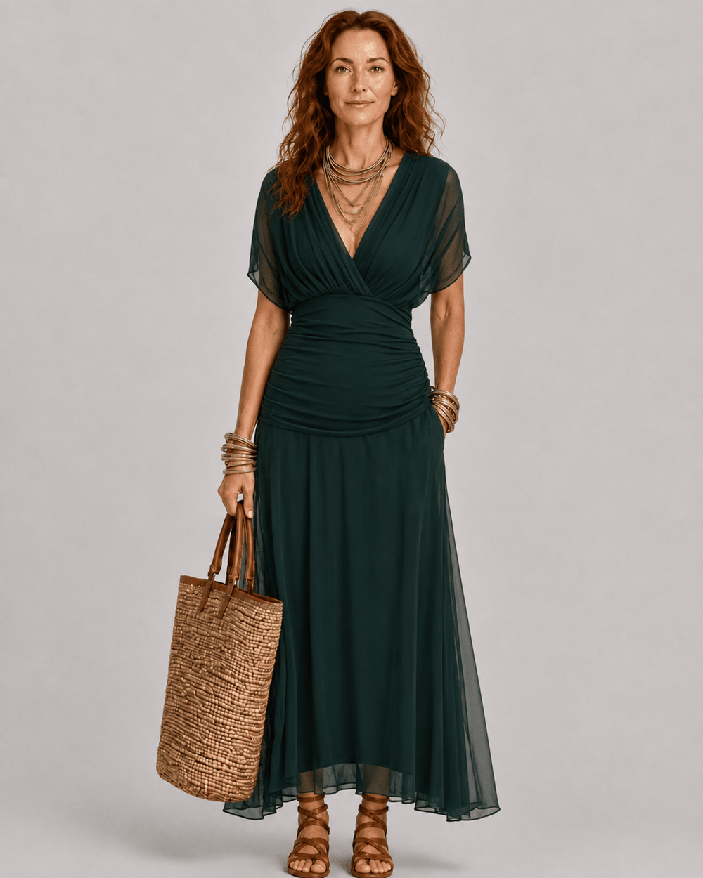 Lydia | Off-the-shoulder maxi dress