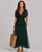 Lydia | Off-the-shoulder maxi dress
