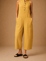 Julia | Sleeveless Linen Pinafore
