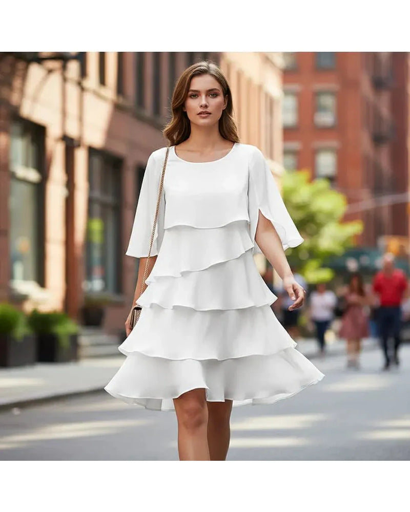 Brisa - Elegant Tiered Ruffle Dress