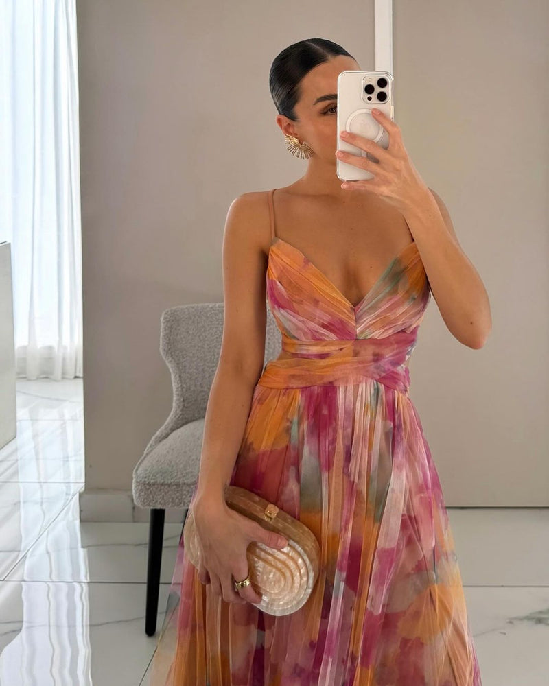 Giselle | Lovely Floral-Print Maxi Dress