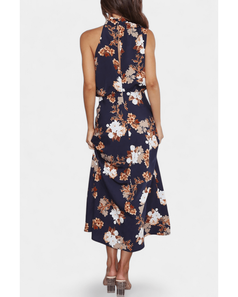 Lisa | Floral Halter Maxi Dress