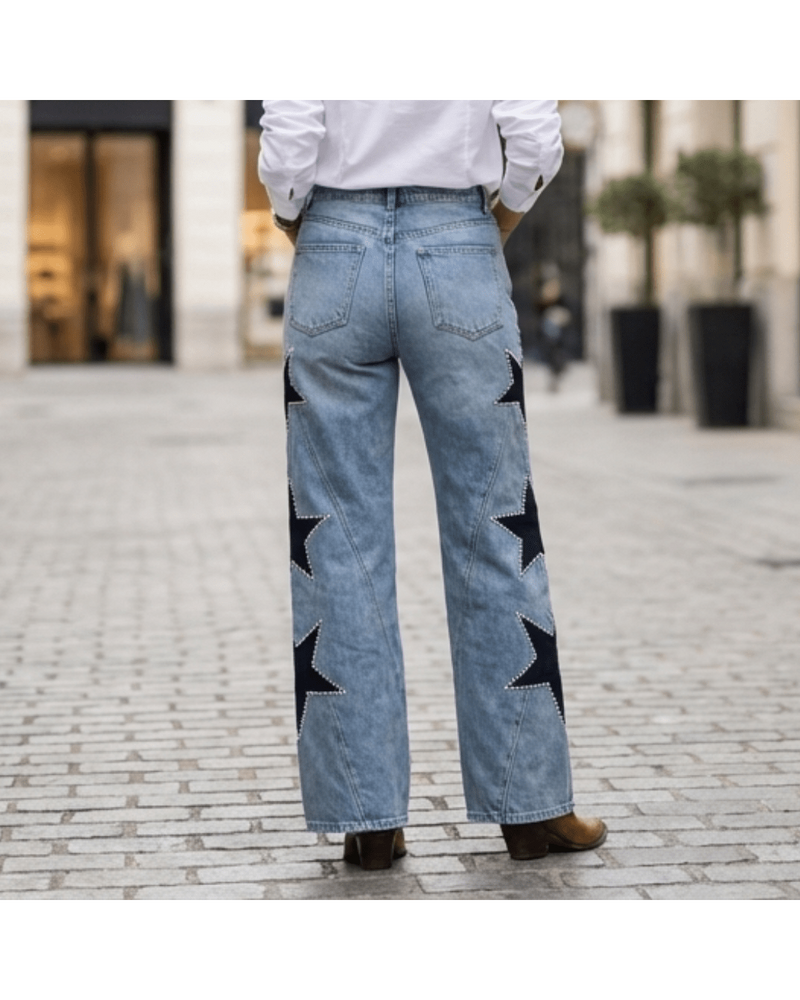 Vega | Straight-Leg Jeans with Stars