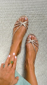 Marta | Golden Sandals: Summer Elegance
