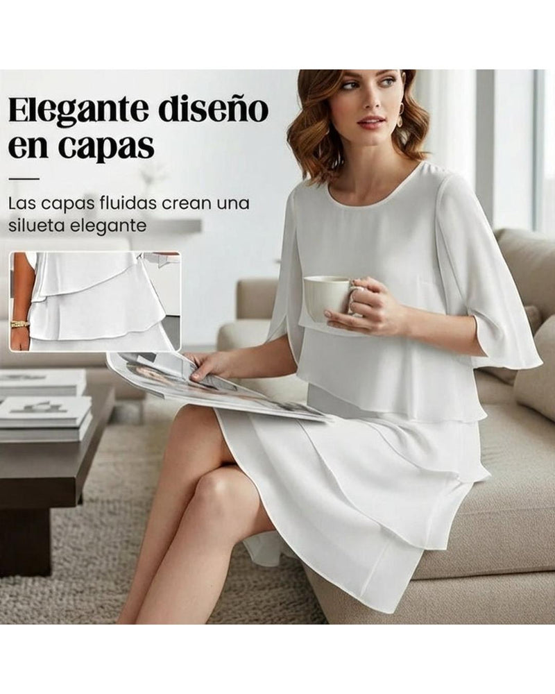 Brisa - Elegant Tiered Ruffle Dress