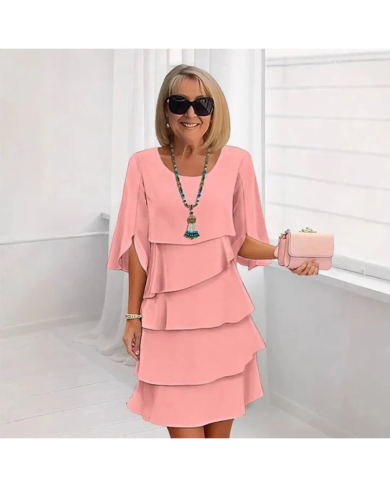 Brisa - Elegant Tiered Ruffle Dress