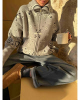 Aitana | High-Neck Knit Jumper with Zip
