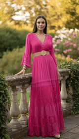 Vestito Boho in Pizzo Puro