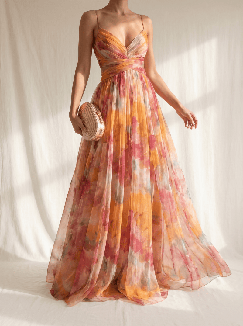 Giselle | Lovely Floral-Print Maxi Dress