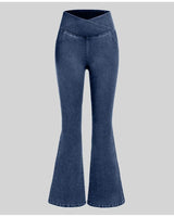Irene | High-Waisted Crossover Jeans