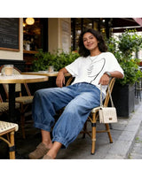 Zoe - Relaxed Cropped Jeans with Elasticated Waist