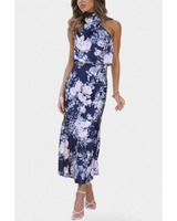 Lisa | Floral Halter Maxi Dress