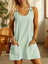 Avery | Vestito a Righe Chic