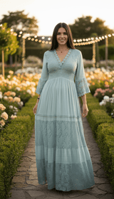 Vestito Boho in Pizzo Puro