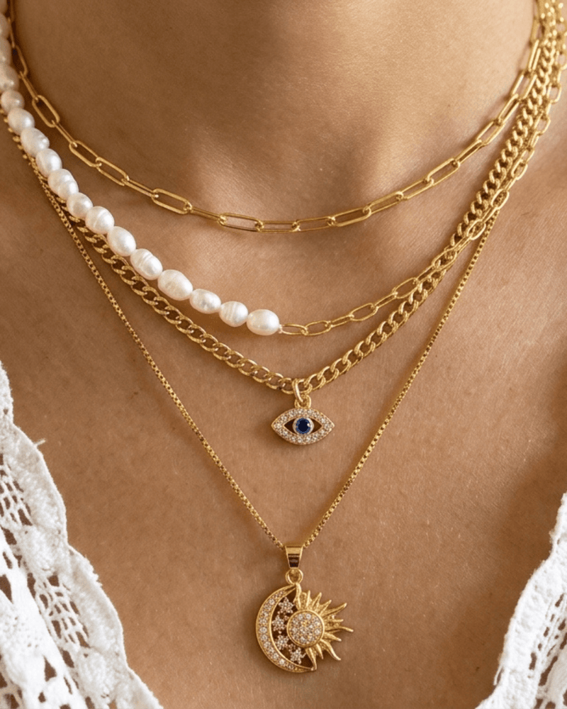 Seina | Layered Necklace Set