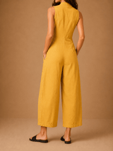 Julia | Sleeveless Linen Pinafore