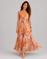 Giselle | Lovely Floral-Print Maxi Dress