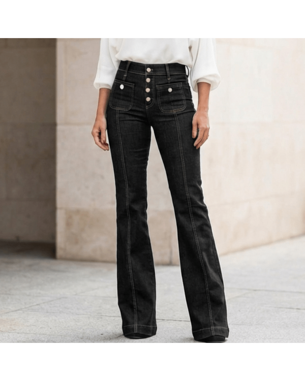 Luna | High-Waisted Flared Jeans