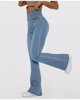 Irene | High-Waisted Crossover Jeans