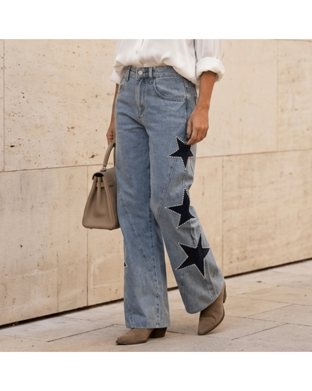 Vega | Straight-Leg Jeans with Stars