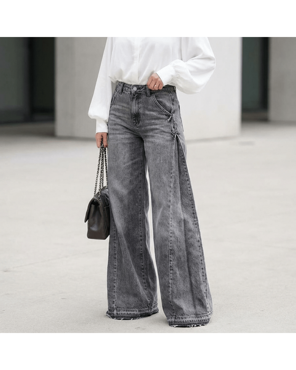 Sara | Oversized High-Waisted Wide-Leg Jeans