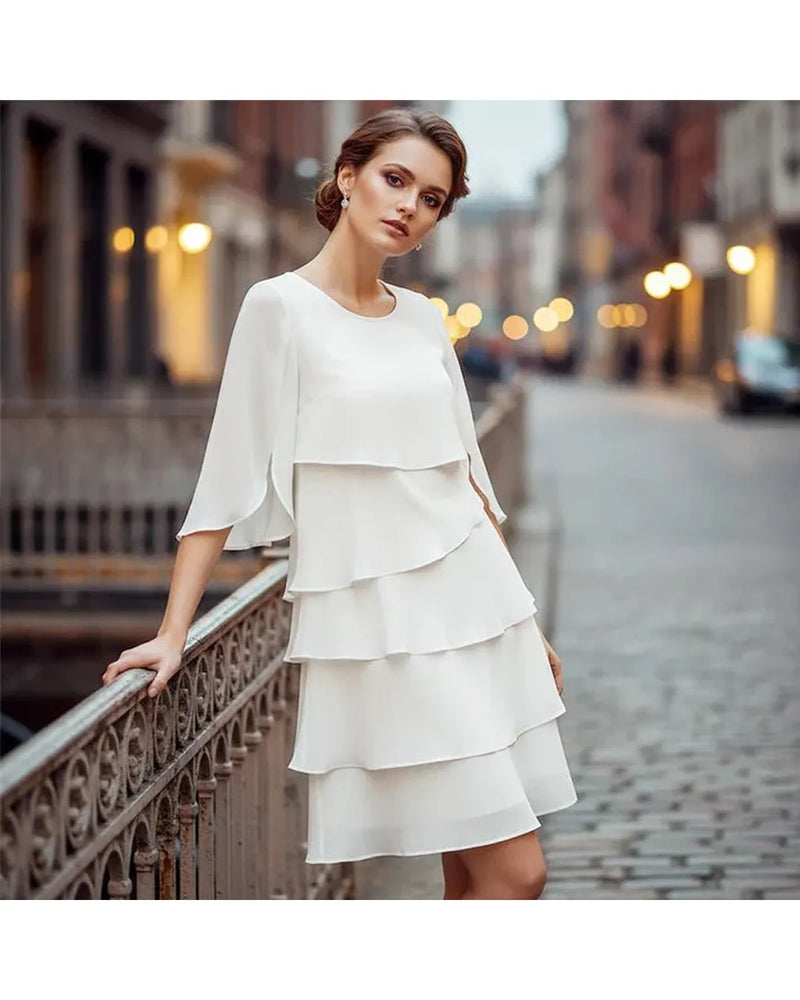 Brisa - Elegant Tiered Ruffle Dress