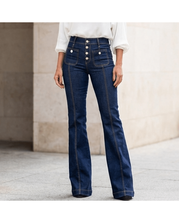 Luna | High-Waisted Flared Jeans