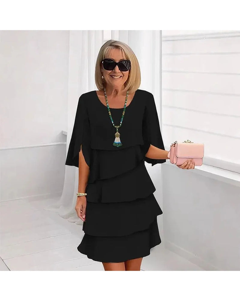 Brisa - Elegant Tiered Ruffle Dress