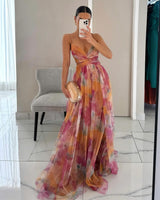 Giselle | Lovely Floral-Print Maxi Dress