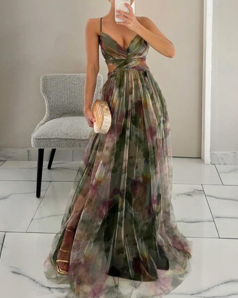 Giselle | Lovely Floral-Print Maxi Dress