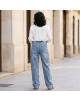 Valeria | Wide-Leg Jeans with Sparkling Details